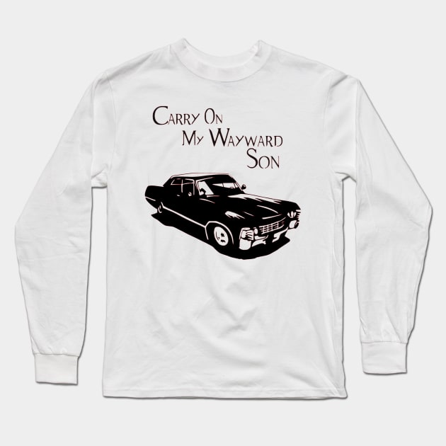 Carry on my wayward son Supernatural Long Sleeve T-Shirt by OtakuPapercraft